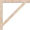 Ekena Millwork Traditional Block Smooth Bracket w/ Offset Brace, Douglas Fir, 5 1/2"W x 44"D x 44"H BKT0604X44X44TRA05SDF - alternate 4